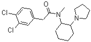 CAS#: 308240-58-6, 3,4-Dichloro-N-methyl-N-(2-(1-pyrrolidinyl)-cyclohexyl)-benzeneacetamide