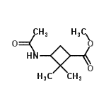 CAS 登录号：308287-84-5， 甲基3-乙酰氨基-2,2-二甲基环丁烷羧酸酯