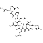 CAS#: 30927-32-3, 1-{[(4S,7S,10S,16S)-7-(2-Amino-2-Oxoethyl)-10-(3-Amino-3-Oxopropyl)-13-[(2S)-2-Butanyl]-16-(4-Hydroxybenzyl)-6,9,12,15,18-Pentaoxo-1-Thia-5,8,11,14,17-Pentaazacycloicosan-4-Yl]Carbonyl}-L-Prolyl-L-Leu Cylglycinamide
