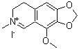 CAS 登录号：30936-27-7， 4-甲氧基-6-甲基-7,8-二氢[1,3]二氧杂环戊并[4,5-g]异喹啉-6-鎓碘化物