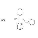 CAS 登录号：30953-84-5， 1-环己基-1-苯基-3-(1-吡咯烷基)-1-丙醇盐酸盐(1:1)