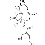 CAS#: 30994-28-6, (1aR,4E,7S,7aR,10bR)-1A,5-Dimethyl-8-Methylene-9-Oxo-1A,2,3,6,7,7A,8,9,10A,10B-Decahydrooxireno[9,10]Cyclodeca[1,2-b]Furan-7-Yl (2E)-4-Hydroxy-2-(Hydroxymethyl)-2-Butenoate