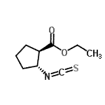 CAS 登录号：311341-95-4， 乙基(1R,2R)-2-异硫氰酸基环戊烷羧酸酯