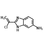 CAS 登录号：31148-16-0， 2-(1-氯乙烯基)-1H-苯并咪唑-5-胺
