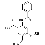 CAS#: 31164-95-1, 2-(Benzoylamino)-4,5-Dimethoxybenzoic Acid