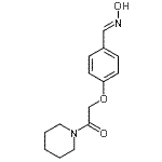 CAS 登录号：31189-00-1， 2-{4-[(E)-(羟基亚胺)甲基]苯氧基}-1-(1-哌啶基)乙酮