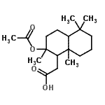 CAS 登录号：31207-65-5， (2-乙酰氧基-2,5,5,8A-四甲基十氢-1-萘基)乙酸