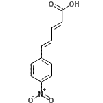 CAS 登录号：31235-98-0， (2E,4E)-5-(4-硝基苯基)-2,4-戊二烯酸