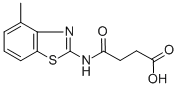 CAS 登录号：312594-50-6， 4-[(4-甲基-2-苯并噻唑基)氨基]-4-氧代-丁酸