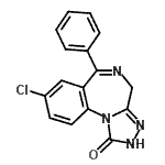 CAS#: 31262-82-5, 8-Chloro-6-Phenyl-4H-[1,2,4]Triazolo[4,3-a][1,4]Benzodiazepin-1-Ol