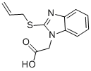 CAS 登录号：312754-94-2， 2-(2-丙烯-1-基硫代)-1H-苯并咪唑-1-乙酸