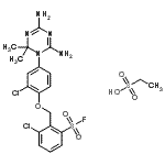 CAS#: 31323-76-9, Ethanesulfonic Acid - 3-Chloro-2-{[2-Chloro-4-(4,6-Diamino-2,2-Dimethyl-1,3,5-Triazin-1(2H)-Yl)Phenoxy]Methyl}Benzenesulfonyl Fluoride (1:1)
