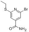 CAS#: 313269-87-3, 2-Bromo-6-(Ethylthio)-4-Pyridinecarboxamide