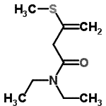 CAS#: 31333-58-1, N,N-Diethyl-3-(Methylsulfanyl)-3-Butenamide
