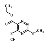 CAS#: 31338-86-0, Ethyl 3,5-Bis(Methylsulfanyl)-1,2,4-Triazine-6-Carboxylate