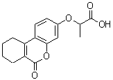 CAS#: 313471-13-5, 2-[(6-Oxo-7,8,9,10-Tetrahydro-6H-Benzo[c]Chromen-3-Yl)Oxy]Propanoic Acid