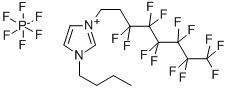 CAS#: 313475-52-4, 1-Butyl-3-(1H,1H,2H,2H-perfluorooctyl)imidazolium hexafluorophosphate