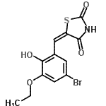 CAS#: 313530-35-7, (5E)-5-(5-Bromo-3-Ethoxy-2-Hydroxybenzylidene)-1,3-Thiazolidine-2,4-Dione