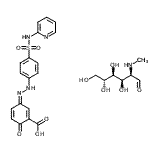CAS#: 31363-03-8, (3Z)-6-Oxo-3-{[4-(2-Pyridinylsulfamoyl)Phenyl]Hydrazono}-1,4-Cyclohexadiene-1-Carboxylic Acid - 2-Deoxy-2-(Methylamino)-D-Glucose (1:1)