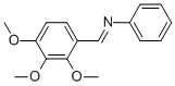 CAS 登录号：31434-97-6， N-苯基-1-(2,3,4-三甲氧基苯基)甲亚胺