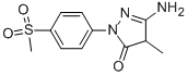CAS 登录号:31522-06-2, 5-氨基-4-甲基-2-(4-甲基磺酰基苯基)-4H-吡唑-3-酮