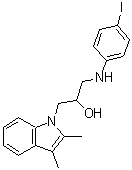 CAS#: 315248-20-5, 1-(2,3-Dimethyl-1H-Indol-1-Yl)-3-[(4-Iodophenyl)Amino]-2-Propanol