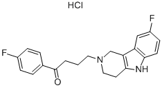 CAS#: 31540-62-2, 1-(4-Fluorophenyl)-4-(8-Fluoro-1,3,4,5-Tetrahydropyrido[4,3-b]Indol-2-Ium-2-Yl)Butan-1-One Chloride