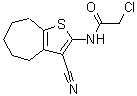 CAS#: 315684-12-9, 2-Chloro-N-(3-Cyano-5,6,7,8-Tetrahydro-4H-Cyclohepta[b]Thien-2-Yl)-Acetamide