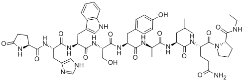 CAS#: 319432-42-3, 5-Oxo-L-prolyl-L-histidyl-L-tryptophyl-L-seryl-L-histidyl-D-alanyl-L-tryptophyl-L-tyrosyl-N-ethyl-L-Prolinamide