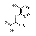 CAS#: 32002-81-6, 2-[(3-Hydroxy-2-Pyridinyl)Sulfanyl]Propanoic Acid