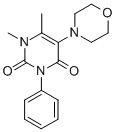 CAS 登录号：32150-74-6， 1,6-二甲基-5-吗啉-4-基-3-苯基嘧啶-2,4-二酮