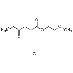 CAS#: 321837-75-6, 2-Methoxyethyl 5-Amino-4-Oxopentanoate Hydrochloride (1:1)