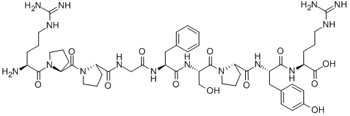 CAS 登录号：32222-00-7， 精氨酰-脯氨酰-脯氨酰-甘氨酰-苯丙氨酰-丝氨酰-脯氨酰-酪氨酰-精氨酸