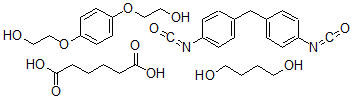 CAS#: 32238-28-1, Hexanedioic acid, polymer with 1,4-butanediol, 1,1'-methylenebis(4-isocyanatobenzene) and 2,2'-(1,4-phenylenebis(oxy))bis(ethanol)