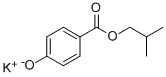 CAS 登录号：32314-53-7， 4-(2-甲基丙氧羰基)苯酚钾