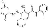 CAS 登录号：32332-65-3， (4Z)-4-[(2,5-二氯苯基)亚肼基]-N-(2-甲基苯基)-3-氧代萘-2-甲酰胺