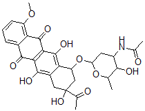 CAS#: 32385-10-7, N-[6-[(3-Acetyl-3,5,12-Trihydroxy-10-Methoxy-6,11-Dioxo-2,4-Dihydro-1H-Tetracen-1-Yl)Oxy]-3-Hydroxy-2-Methyloxan-4-Yl]Acetamide