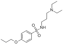 CAS 登录号：32410-96-1， N-(3-二乙基氨基丙基)-4-丙氧基苯磺酰胺