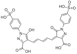 CAS#: 32425-62-0, (4E)-4-[(2E,4E)-5-[3-Carboxy-5-Oxo-1-(4-Sulfophenyl)-2H-Pyrazol-4-Yl]Penta-2,4-Dienylidene]-5-Oxo-1-(4-Sulfophenyl)Pyrazole-3-Carboxylic Acid