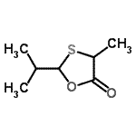 CAS#: 324519-02-0, 2-Isopropyl-4-Methyl-1,3-Oxathiolan-5-One