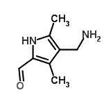 CAS 登录号：324570-77-6， 4-(氨基甲基)-3,5-二甲基-1H-吡咯-2-甲醛