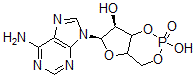CAS 登录号：32465-18-2， (8R,9S)-8-(6-氨基嘌呤-9-基)-3-羟基-3-氧代-2,4,7-三氧杂-3-磷杂双环[4.3.0]壬烷-9-醇