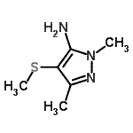 CAS#: 32527-86-9, 1,3-Dimethyl-4-(Methylsulfanyl)-1H-Pyrazol-5-Amine