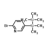 CAS#: 325958-98-3, 2-Bromo-5-(Pentamethyldisilanyl)Pyridine