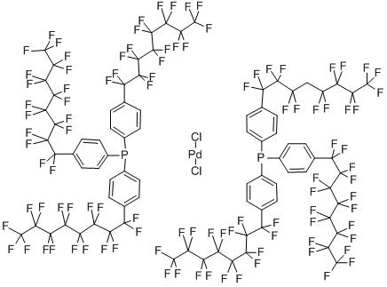 CAS 登录号：326475-44-9， 二氯二[三[4-(十七氟辛基)苯基]膦-kP]-钯