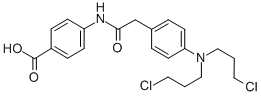 CAS#: 32656-65-8, 4-[[2-[4-(Bis(2-Chloropropyl)Amino)Phenyl]Acetyl]Amino]Benzoic Acid