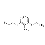CAS 登录号：326832-16-0， 4-乙氧基-6-(2-氟乙氧基)-5-嘧啶胺