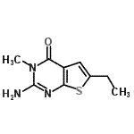 CAS#: 328004-11-1, 2-Amino-6-Ethyl-3-Methylthieno[2,3-d]Pyrimidin-4(3H)-One