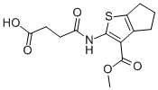 CAS#: 328025-47-4, 4-[(3-Methoxycarbonyl-5,6-Dihydro-4H-Cyclopenta[d]Thiophen-2-Yl)Amino]-4-Oxobutanoic acid