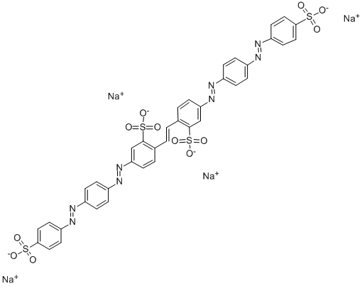 CAS 登录号：32829-81-5， 四钠5-[4-(4-磺酸苯基)偶氮苯基]偶氮-2-[(E)-2-[2-磺酸-4-[4-(4-磺酸苯基)偶氮苯基]偶氮苯基]乙烯基]苯磺酸盐
